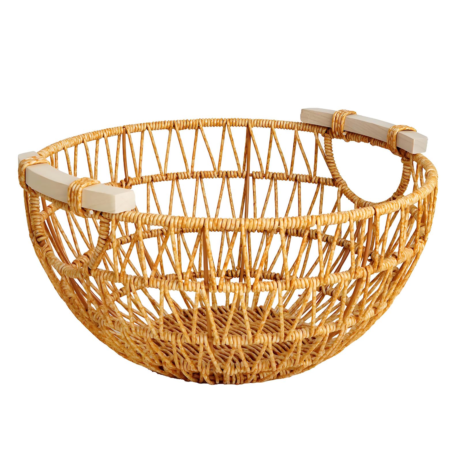 ZEPFJHE Spacious Ventilated Household Basket Ideal for Organizing Clutter in Small Space Multipurpose Storage Container