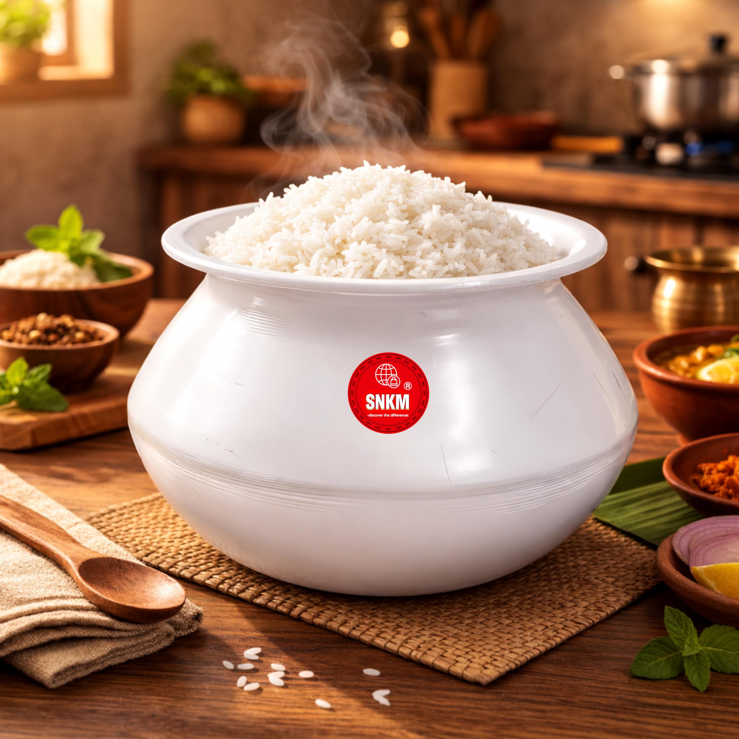 SNKM™ - Aluminium Handi for Cooking 8-No. with Lid | Cook Pot for Kitchen Cook Rice, Dal Tadka, Other Recipes (Capacity 2-Liters, Very Small Size, Silver, Pack of 1)-image-19