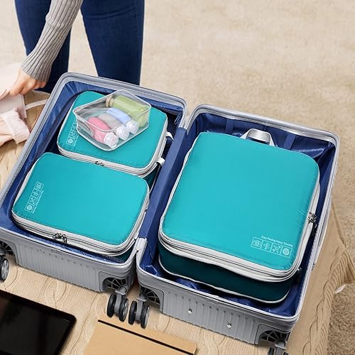 Miniatura 8 de Cambond Compression Packing Cubes for Suitcases - Packing Cubes for Travel Bags Luggage Organizers Travel Essentials Compression Cubes for Carry on