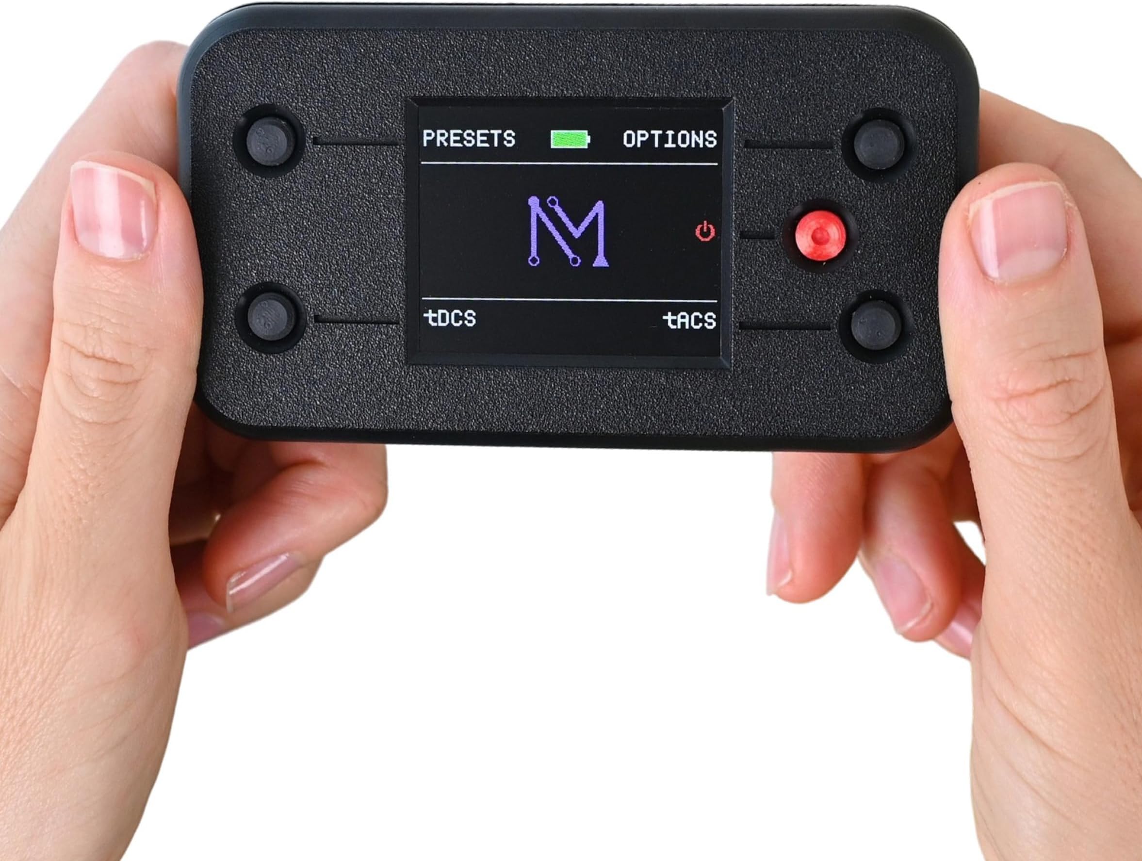 NeuroMyst Pro tDCS Device Kit - Dual DC + AC Modes, Broad Dose (4 mA), Rechargeable, Bonus Case