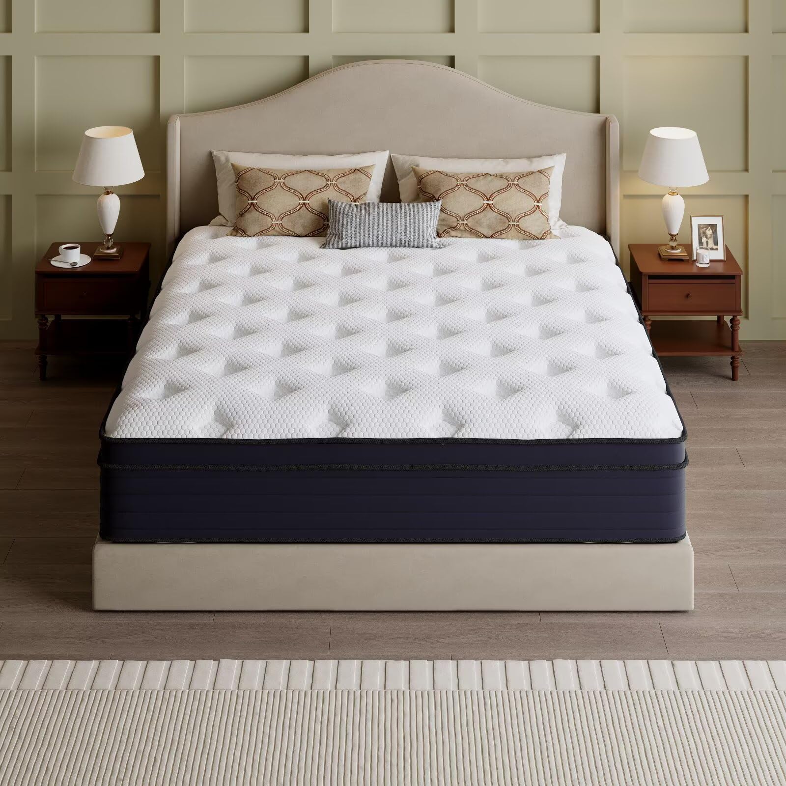 RWAEZYBLUX 12 inches Hybrid Mattress King Size, Cooling-Gel Memory Foam & Pocket — product photo
