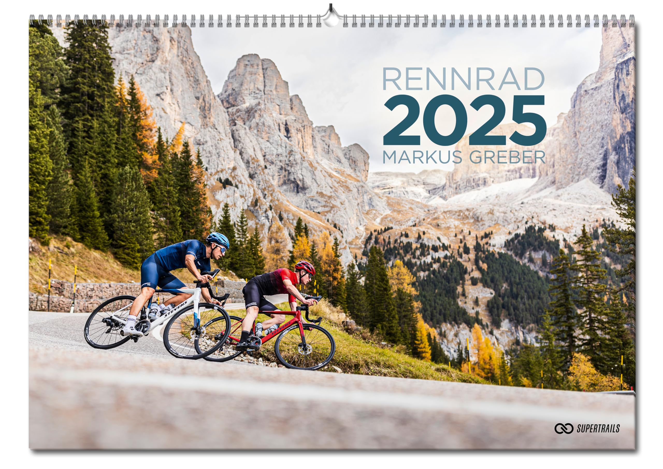 Rennrad Kalender 2025 by Markus Greber im großen Panorama-Format. Freu Dich auf deine Tour 2025