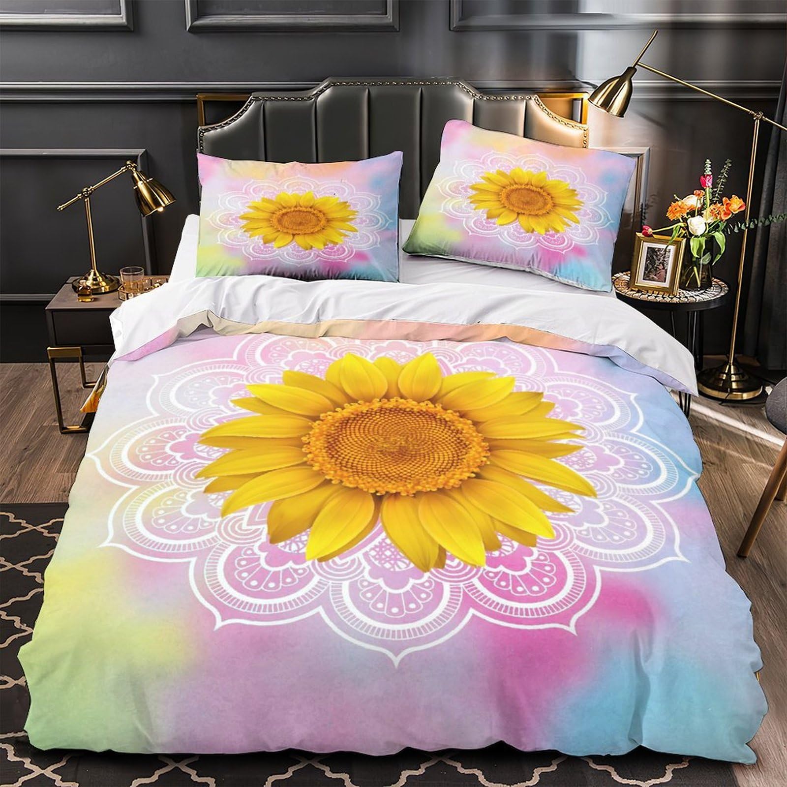 Housse de couette 3D rayée pour créer un cocon moderne dans la chambre d'un garçon
