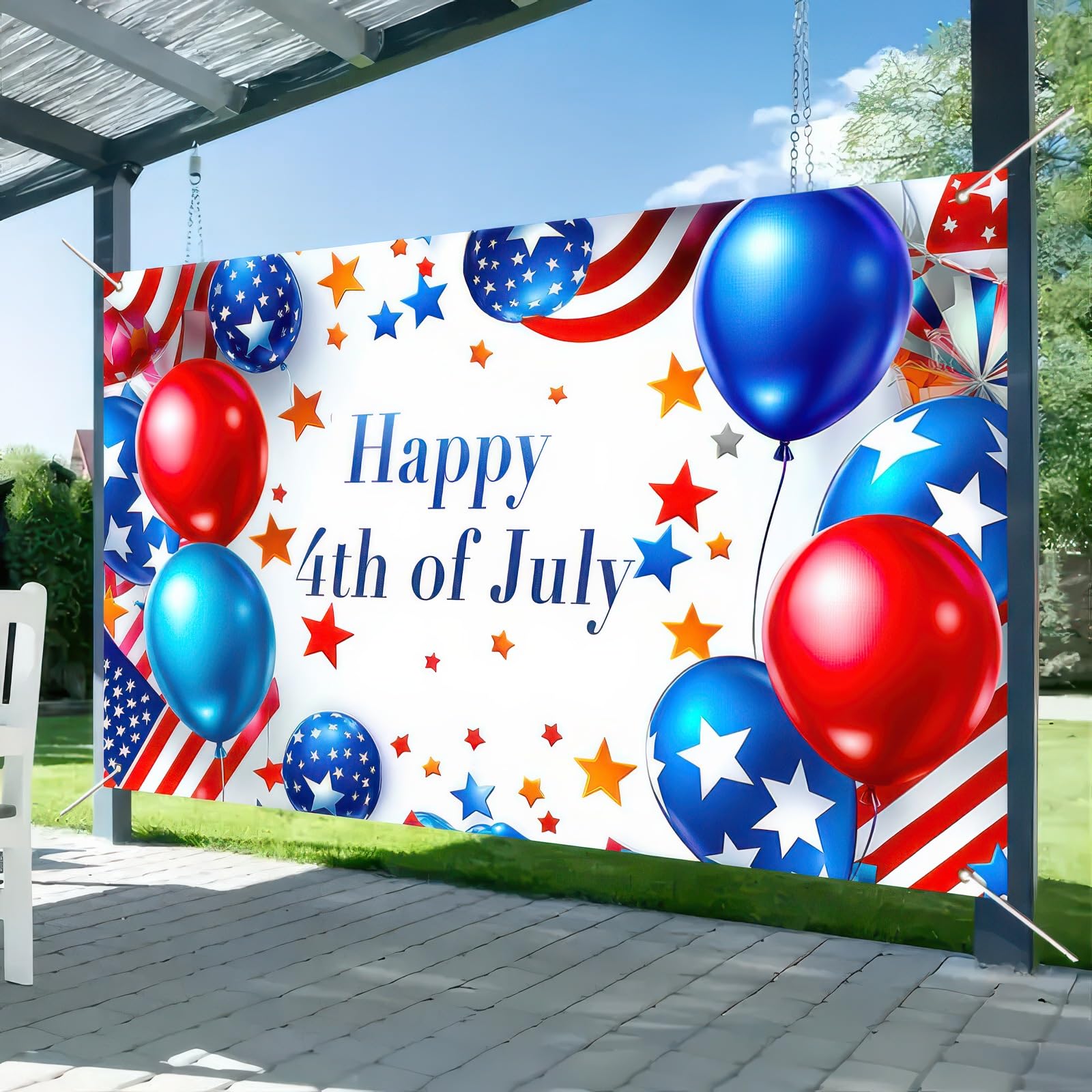 Usa Tshirt Herren BlissYard Amerika Unabhängigkeitstag Hintergrund Banner  299,7 X 50,8 Cm Usa Mottoparty Kostüm, image size:1600x1600