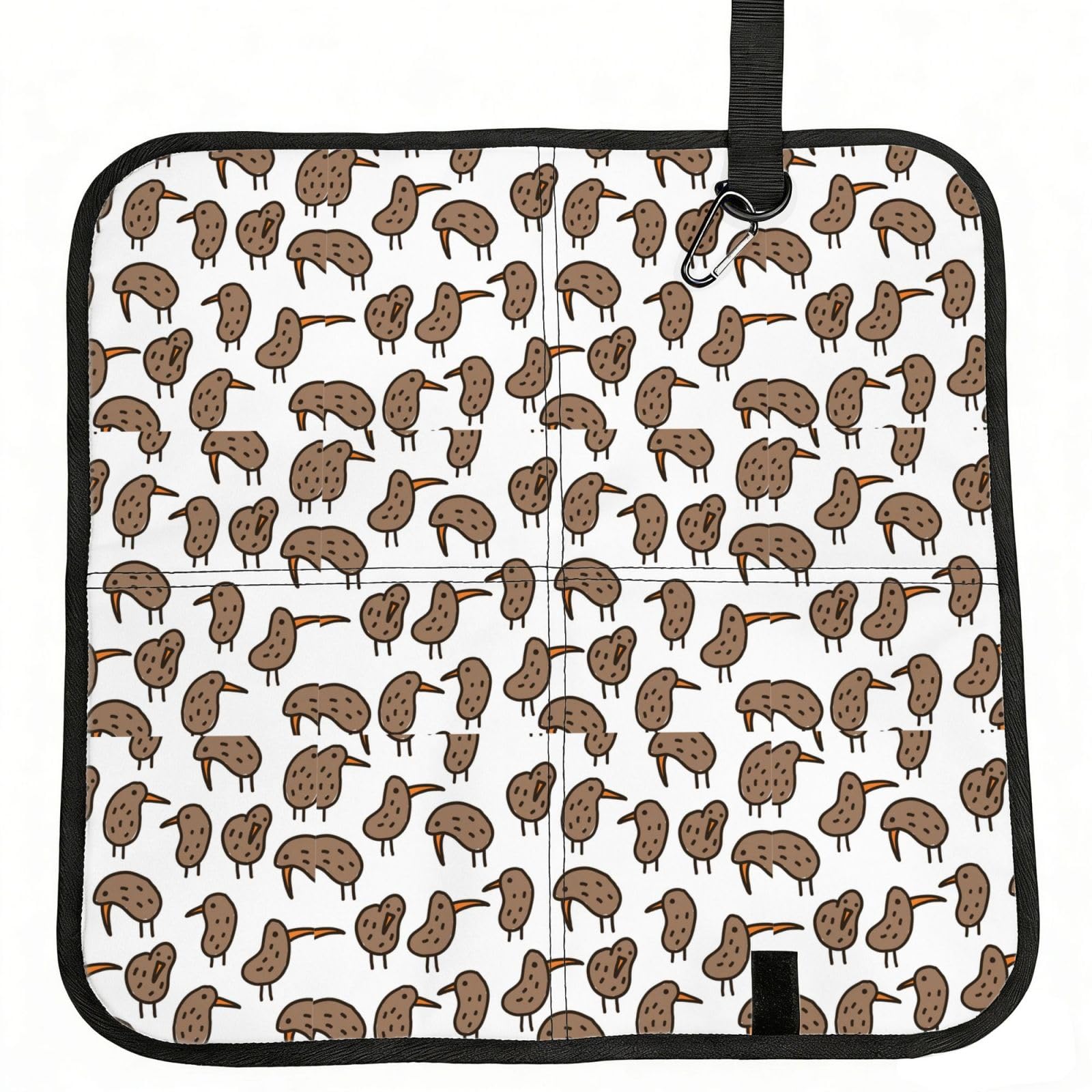 ERCgad Kiwi Birds Cute Print Foldable Seat Cushion Portable Chair Pad Lightweight Travel Outdoor Office Home