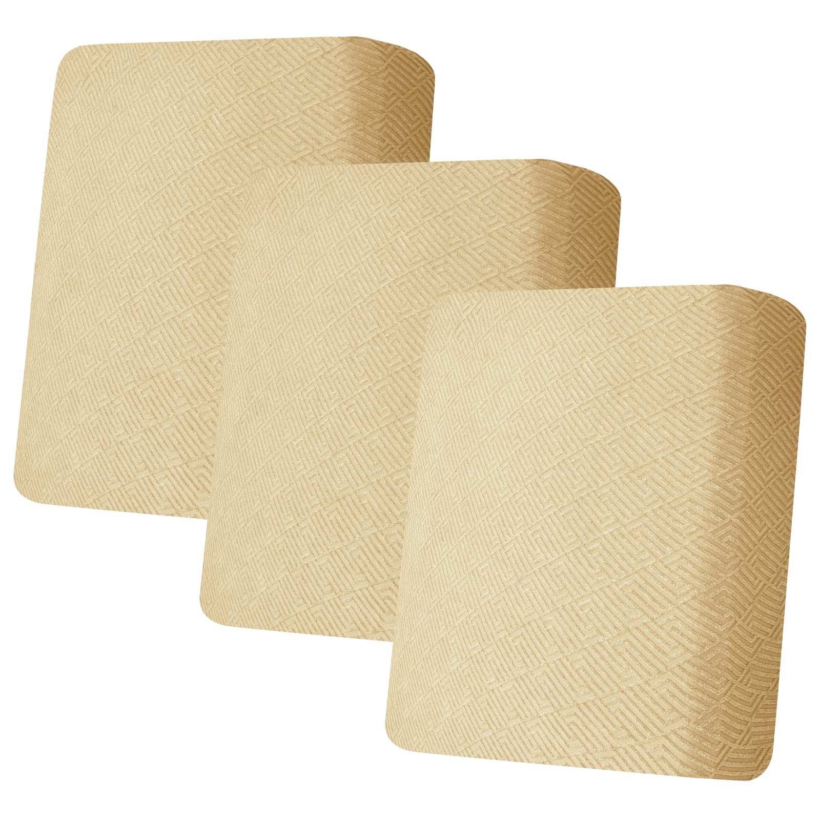 CHELZEN Sofa Sitzkissenbezug, Hochelastischer Sitzbezug, Stretch Sofasitzbezug Schonbezug Schutz Sofabezug L-förmiger Ecksofas für Wohnzimmer (1 Sitzer*3, Beige)