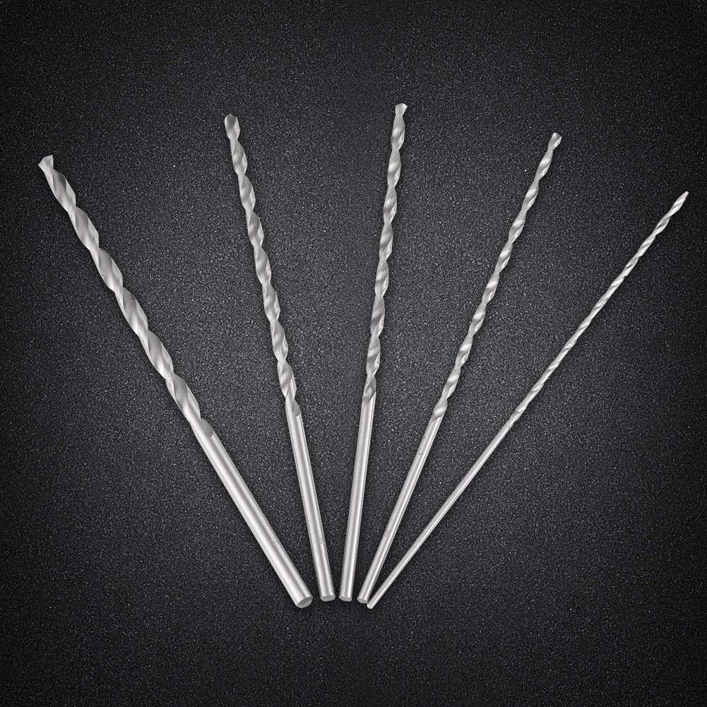 Spiralbohrer-Set Extra Lang – 5 Größen, HSS, Für Metall, Holz, Kunststoff