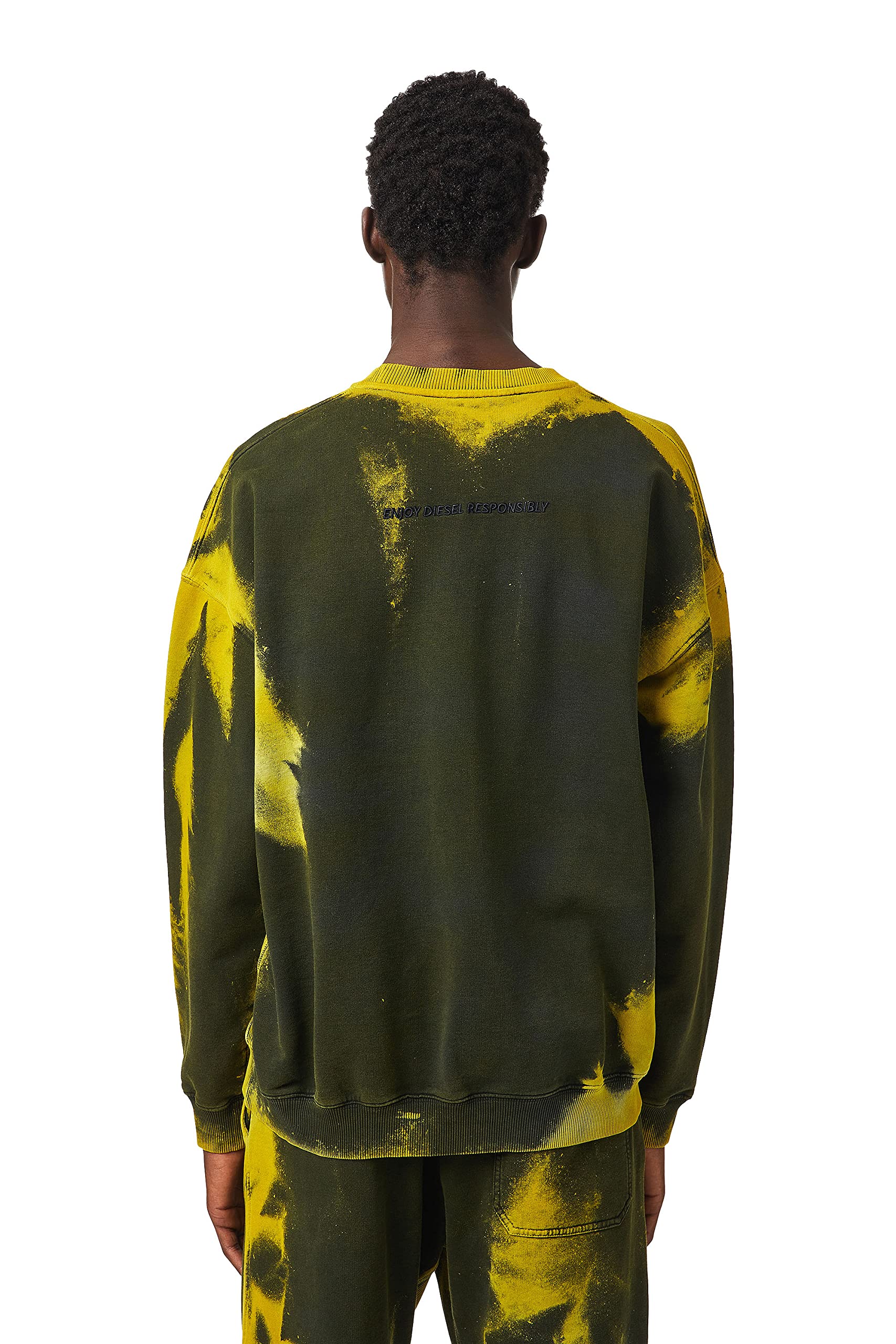 Diesel A03277 0TCAN Felpa Uomo Giallo
