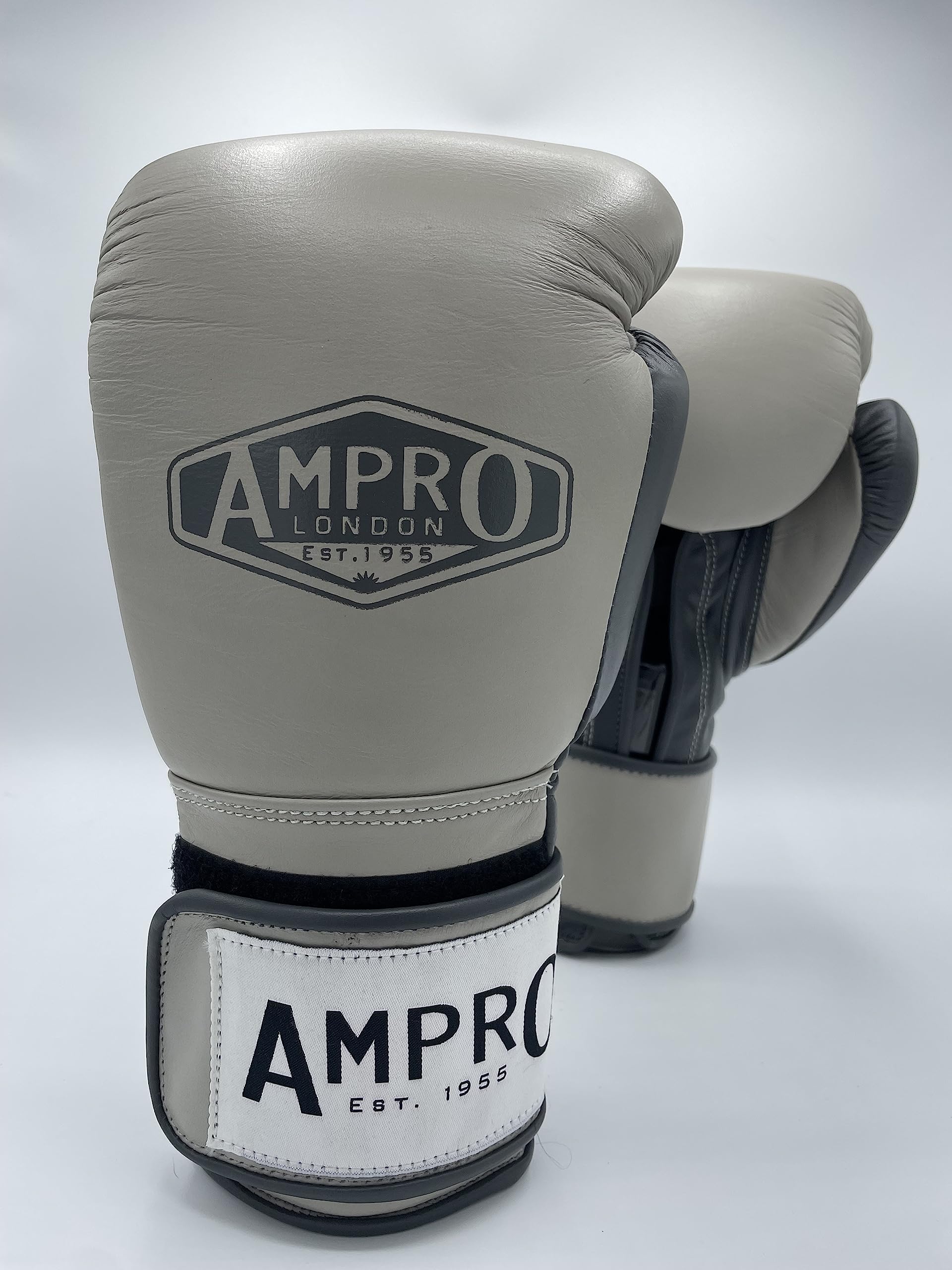 Ampro Hybrid Powertech - Guanto da sparring con gancio e anello, per sparring / borsa / longherone / boxe / allenamento