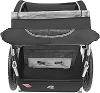 Vista 6 de Retrospec Rover - Remolque para bicicleta para niños, individual y doble pasajero, plegable