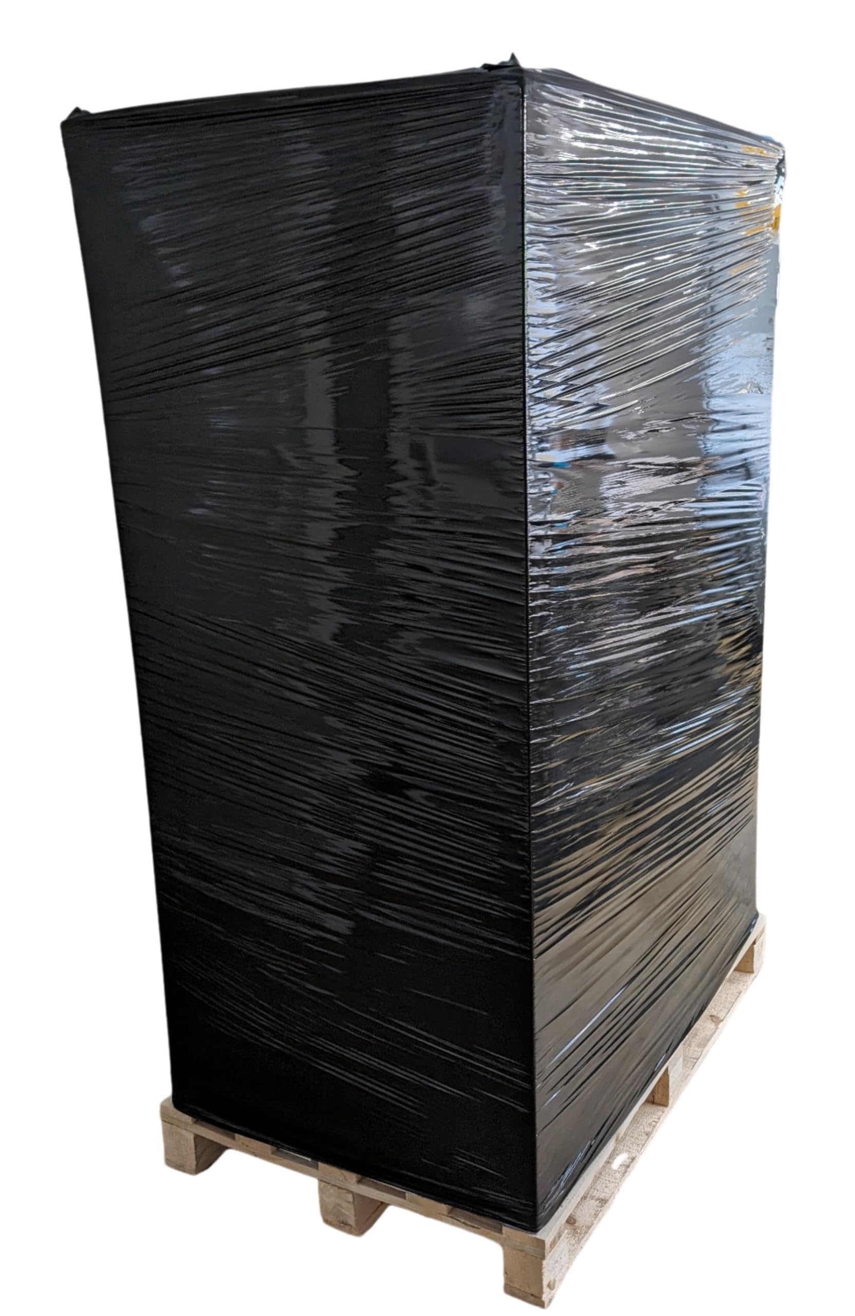 Profi Abroller Premium Blue + 6 Rollen 2,5 kg Stretchfolie 23 my (schwarz)