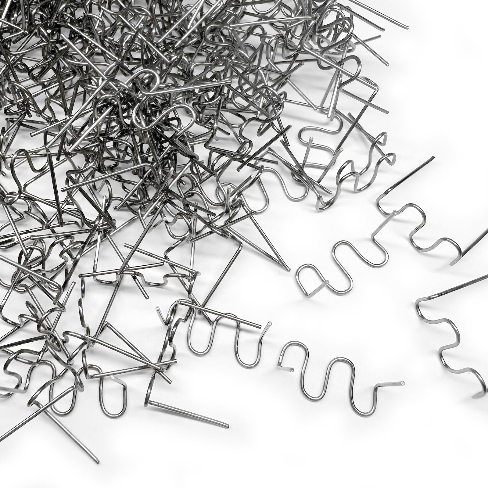 1000pcs Plastic Welder Staples,0.6mm Plastic Welding Staples,Wave Hot Staple Welding Supplies for Welder Gun to Fix Repair Car Bumpers,Cracks