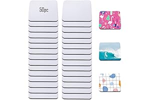 Square Sublimation Blank Coasters Bulk for DIY Crafts & Heat Press Printing