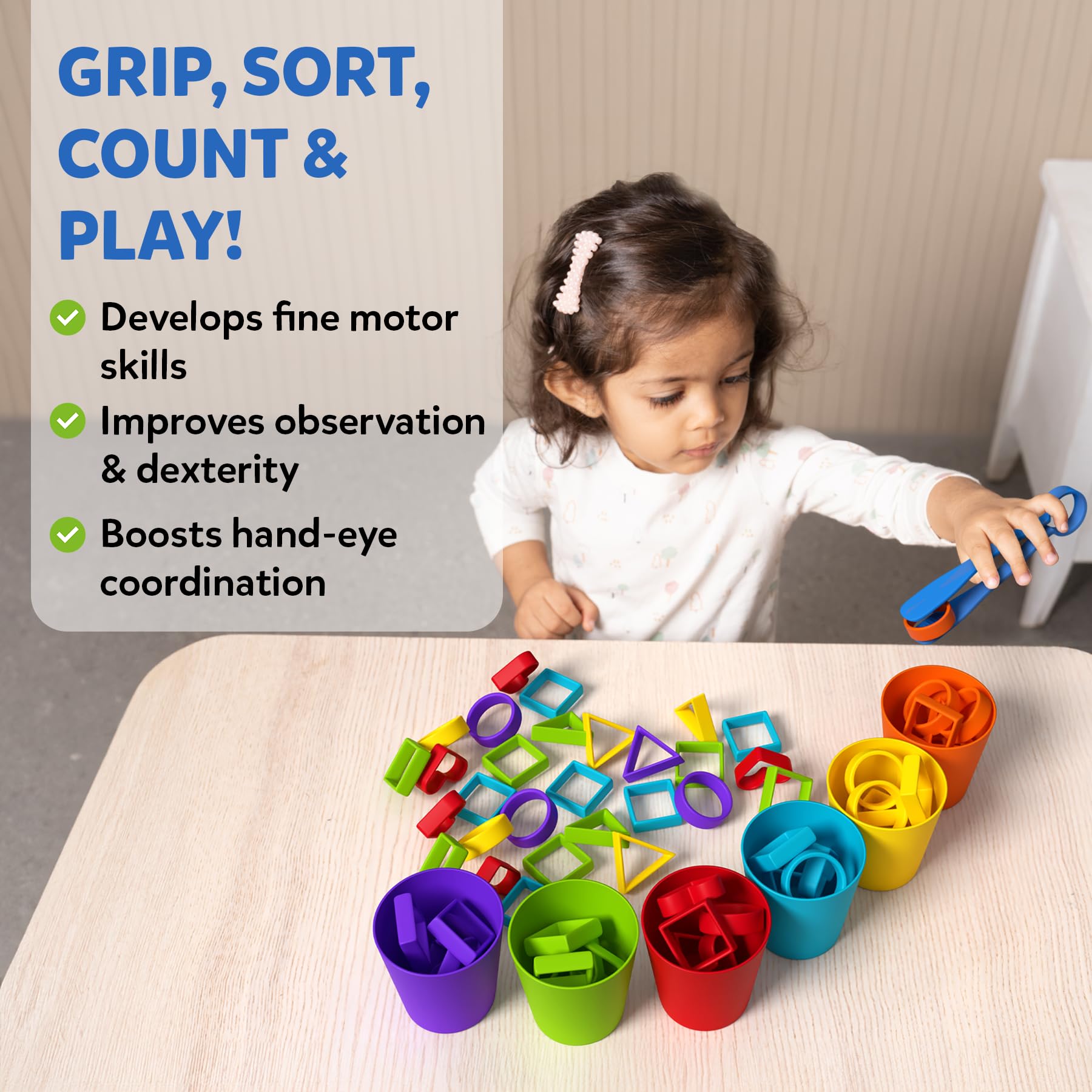 Skillmatics Silicone Rainbow Sorting Game, Learning & Educational Toy, Sorting, Counting & Sequencing Skills - Image 2
