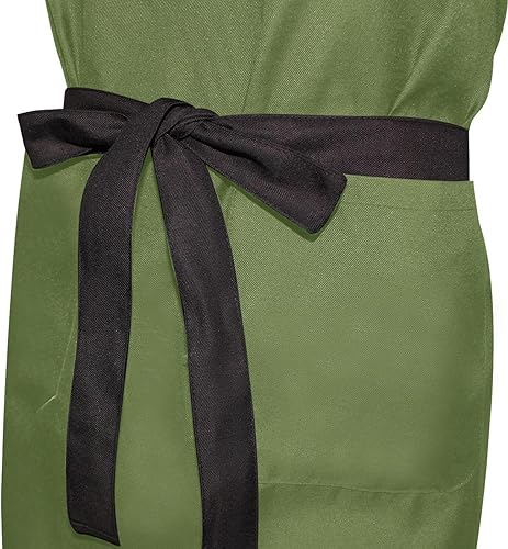 Miniatura 5 de RPLIFE Ethnic Mandala - Delantal de peluquero para hombre, delantal de chef para hombre con bolsillos, delantal de chef impermeable, delantales para