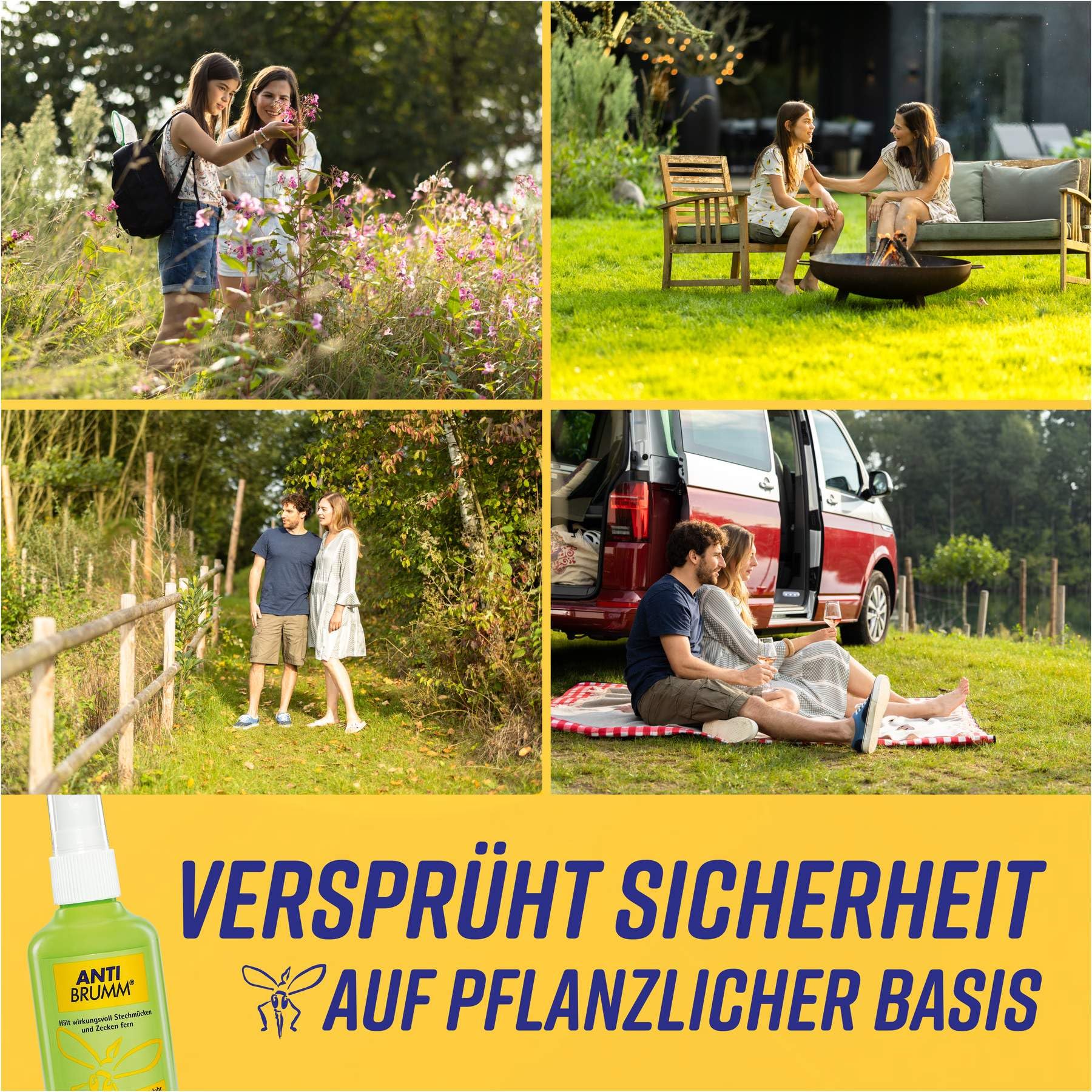 Anti Brumm® Naturel Pumpzerstäuber 2 x 75 ml I Mücken- und Zeckenschutzmittel auf pflanzlicher Basis | Schutz vor Mücken I Mückenspray I Abwehr von Mücken