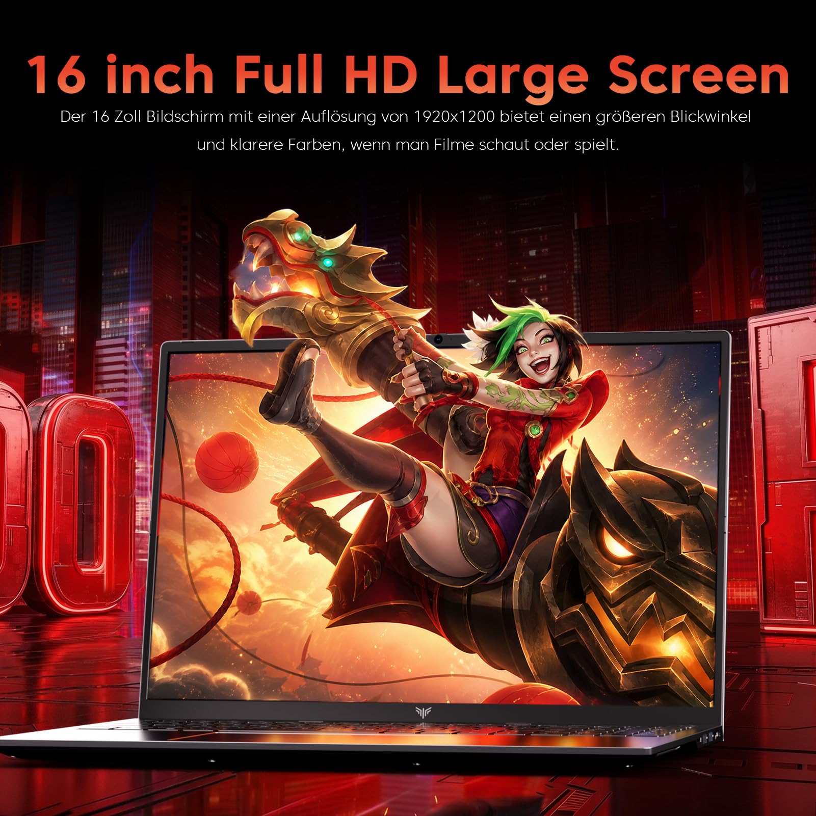 Gaming Laptop Ryzen 7 H255 Bis zu 4,9 GHz 24GB Ram LPDDR5 4800MHz