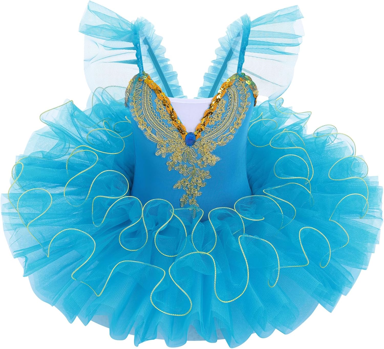 AFAVOM Girls Camisole Skirted Leotard Swan Lake Ballet Dance Outfit Performance Platter Tutu Princess Dress Ballerina Costume