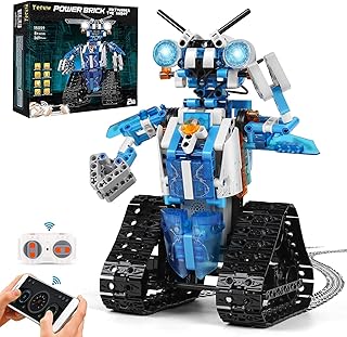 Stem Robot for Boys Ages 8-14, APP & Remote Control Robot DIY Building Block Kits, Stem Projects Robotics Kits for Kids Ages 8+ (369 Pieces)