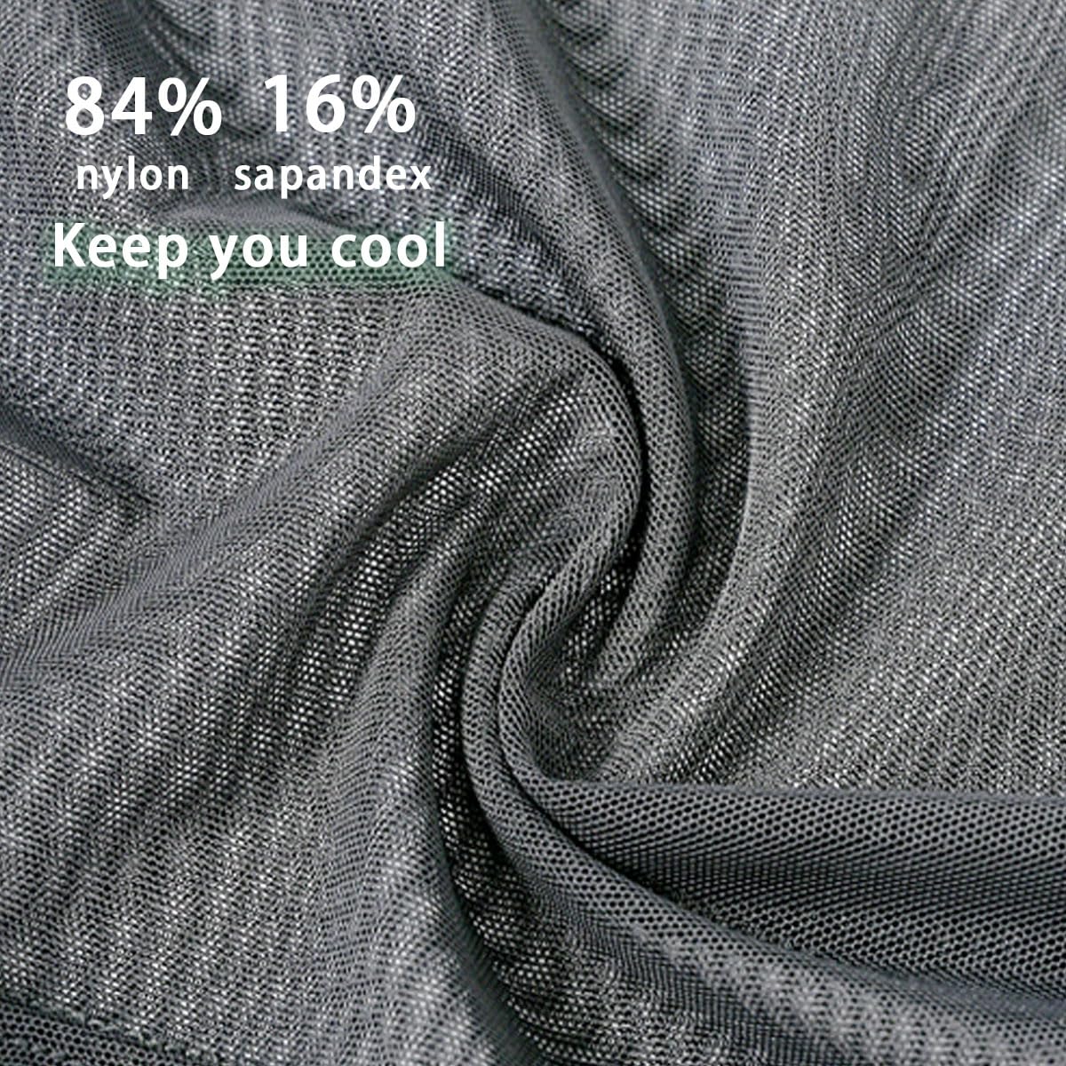 HASWECHYS Mens Ice Silk Sexy Underwear See Through Boxer Briefs Breathable Bulge Pouch 1 Pack Grey L