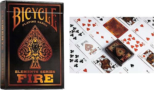 Miniatura 6 de Bicycle Tally Ho - Juego de cartas de 6 barajas para coleccionista, Metalluxe, Sunspot, Guardians, Fire y Amplified