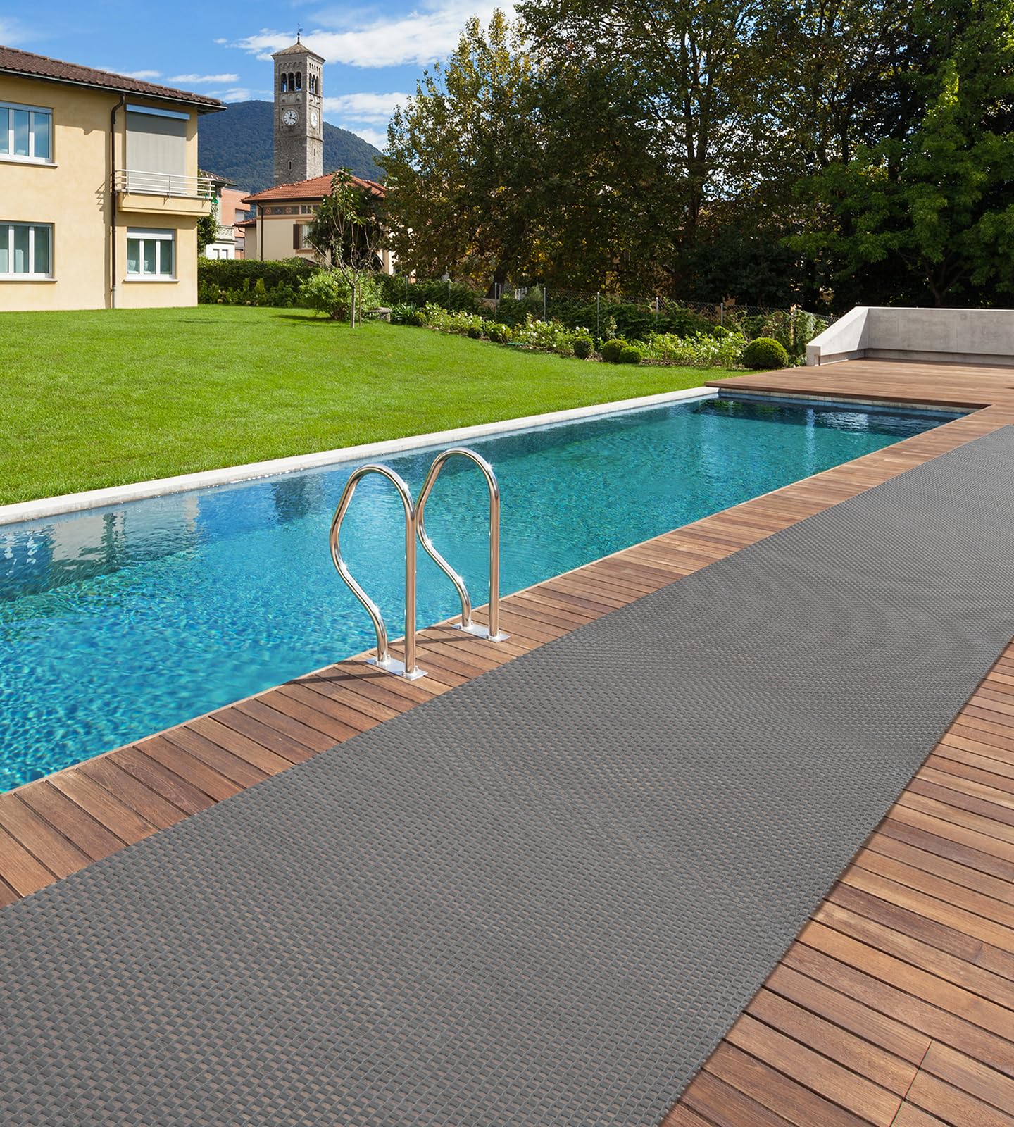 jxgzyy rutschfeste Drainagematte, 300 x 90 cm Kommerzielle PVC Bodenmatte 6 mm dick, Hohl Entwässerungsmatten für Nassbereich, Innen- und Außenbereich, Garage, Küche, Schwimmbad, Restaurant,Garten