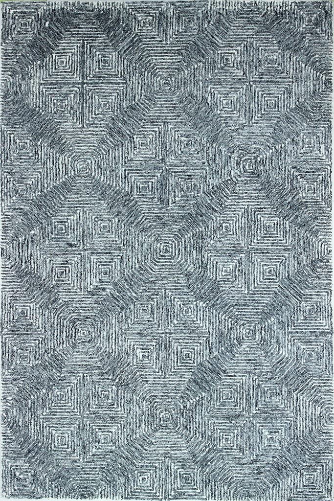 Bashian Collection Area Rug - Luxury Hand Tufted Wool - Home Decor for Runner Rug, Entryway Rug, Living Room Rugs, 2.6’ x 8’, Marine