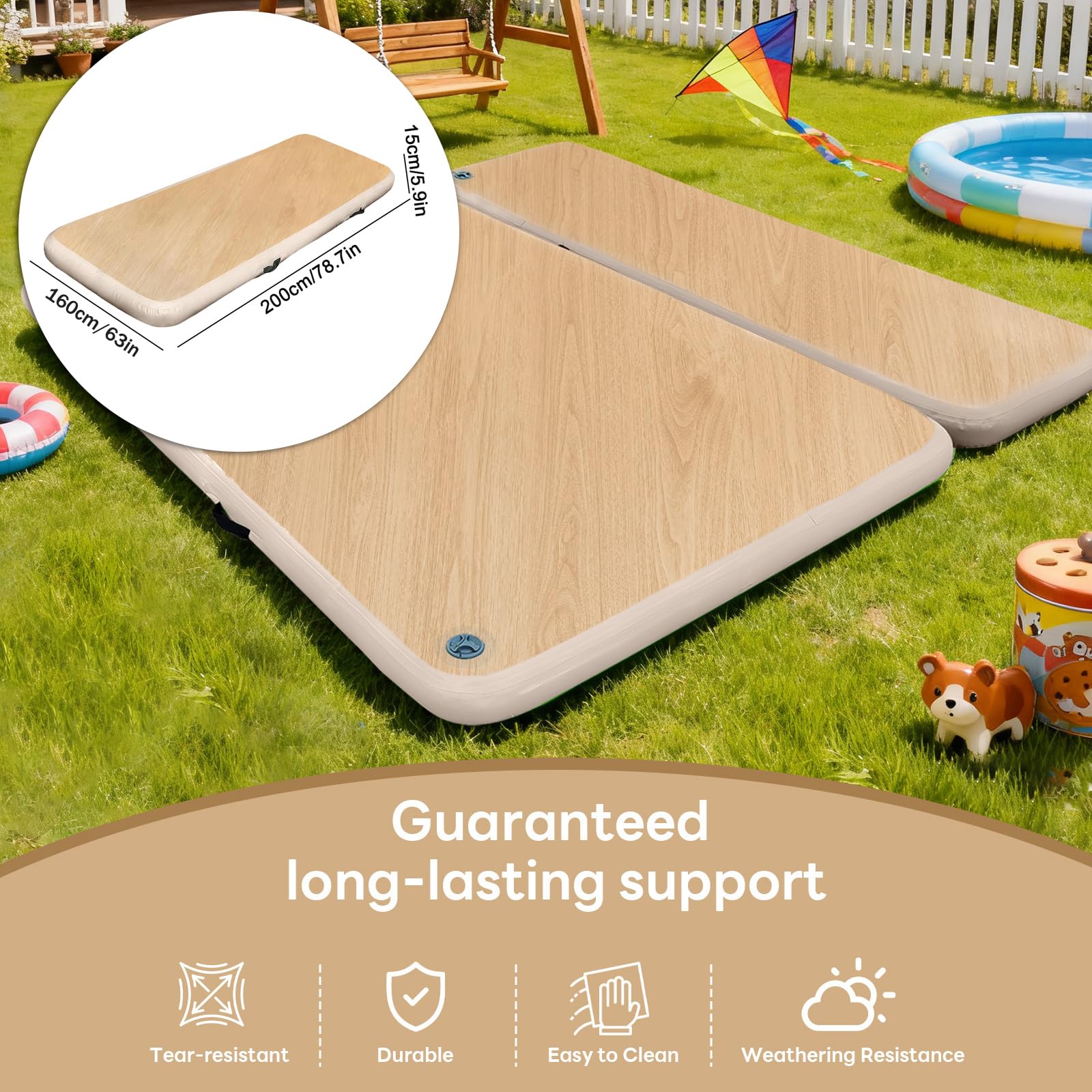 Esterilla de Camping Resistente a la Humedad para Exteriores, colchón Inflable de PVC Firme y Resistente al Desgaste; colchón portátil para Camping, Senderismo o descansos