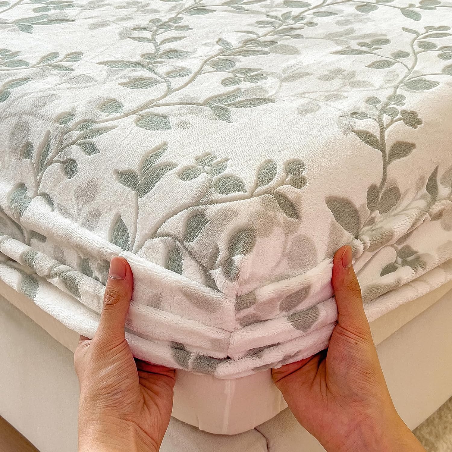 ベッドカバー 150x200,ベッドカバー フィット秋冬用 フランネル生地 ふんわりとろける肌触り