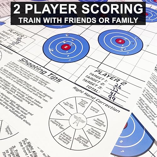 Miniatura 7 de Objetivos de disparo de diana de 12 x 18 pulgadas para disparar pistola, objetivos de papel de silueta altamente visibles para interiores o