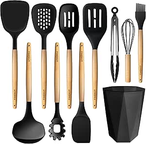 Silicone cooking utensils set 11 pieces