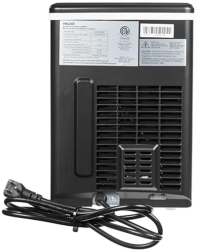 Miniatura 3 de Newair Máquina de hielo para encimera, negro mate, portátil y ligera, control intuitivo, tamaño de hielo grande o pequeño, piezas fáciles de limpiar
