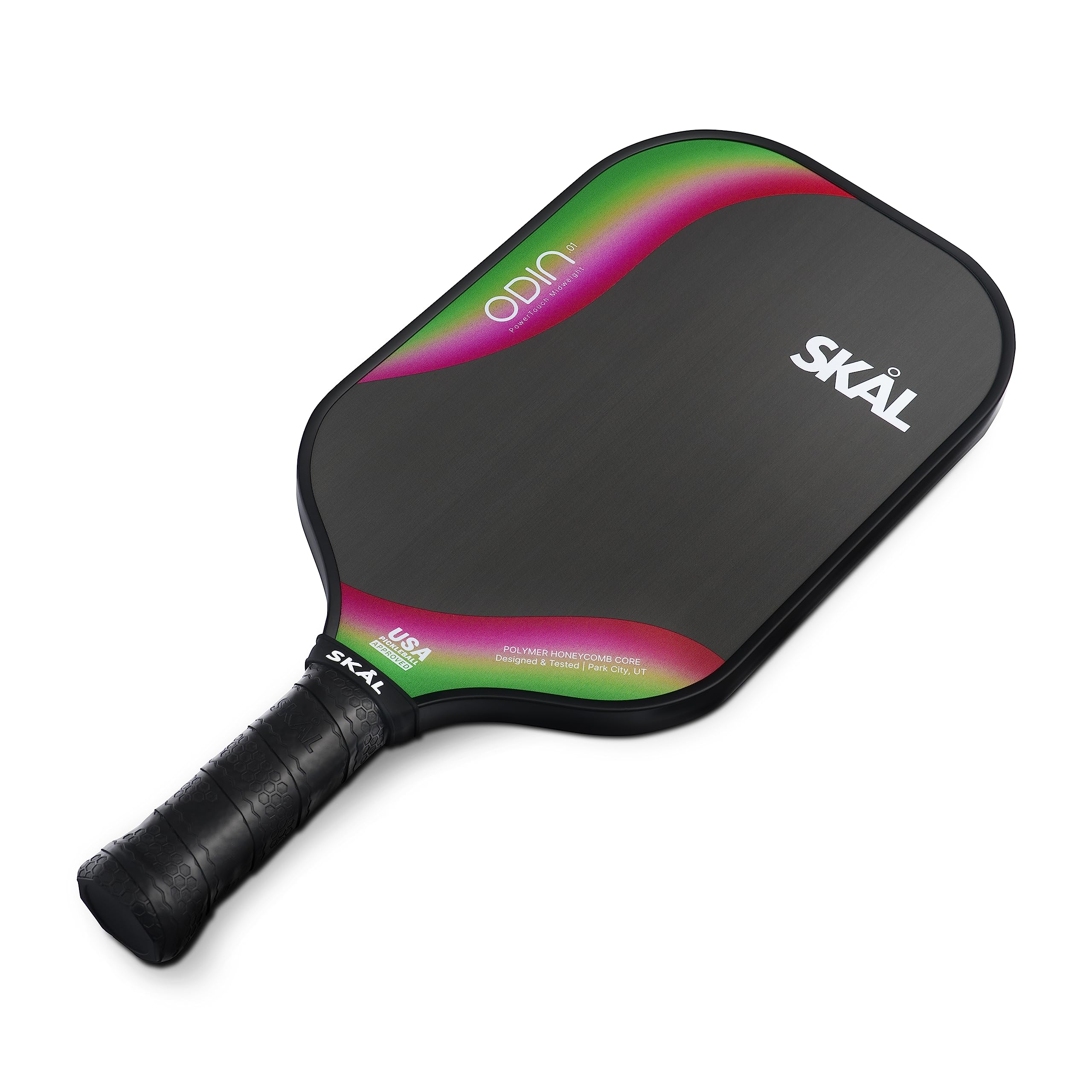 Skal Pickleball, Odin .01 Premium Raw Carbon Fiber Paddle, USA Pickle Ball Approved Single Racket (USAPA), Max Spin & Control Surface, Performance