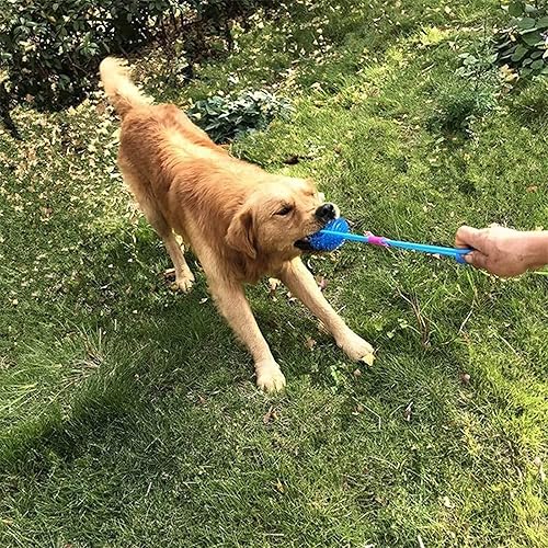 Miniatura 5 de Orgrimmar Pelotas chirriantes para masticar para perros de 3.5 pulgadas, paquete de 3 paquetes de juguetes de limpieza suave para mascotas, bolas