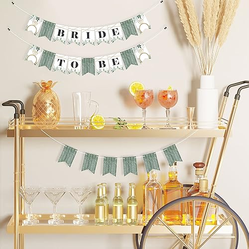 Miniatura 2 de Big Dot of Happiness Mini banderín botánico bohemio para despedida de soltera y fiesta de boda - Bride To Be