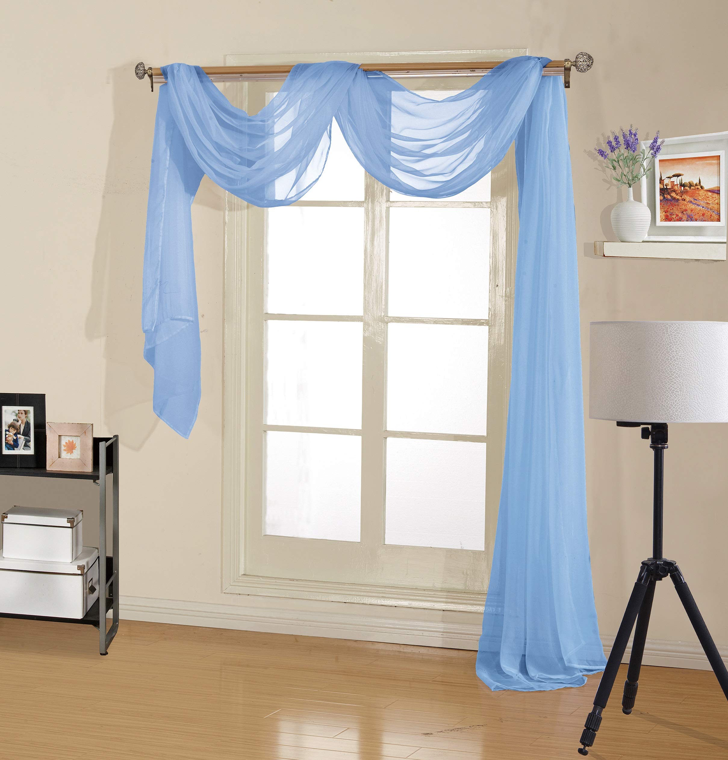 Light Blue Curtains Valances Curtains & Drapes