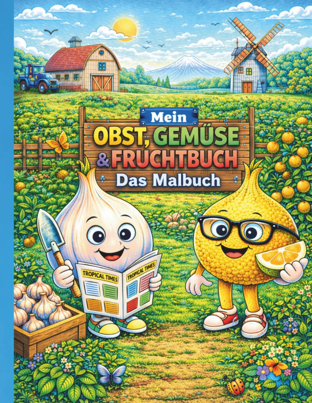 Mein Obst/Gemüse & Frucht: Malbuch