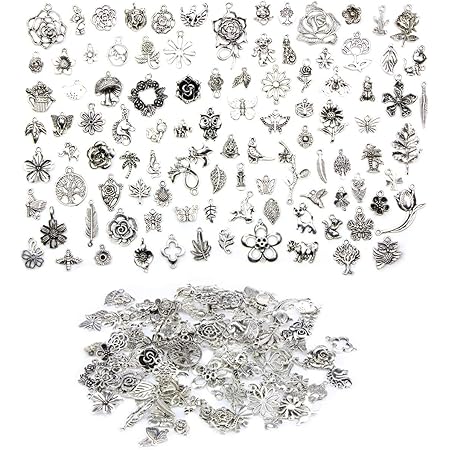 Amazon Felimoa アクセサリーパーツ ハンドメイド 花 蝶 葉 ピアスパーツ 0点セット アクセサリーパーツ 通販