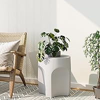 Vista 18 de SUNBURY Mesa auxiliar para exteriores, mesa auxiliar de 19 pulgadas de alto, mesas auxiliares de patio, mesas de café al aire libre, taburete