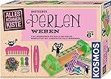 Kosmos 604387 AllesKönnerKiste Perlen weben 2-in-1-Webrahmen, Bastel-Set, Basteln für Mädchen ab 6 Jahre, Armbänder basteln, Weben für Kinder, Perlenwebrahmen