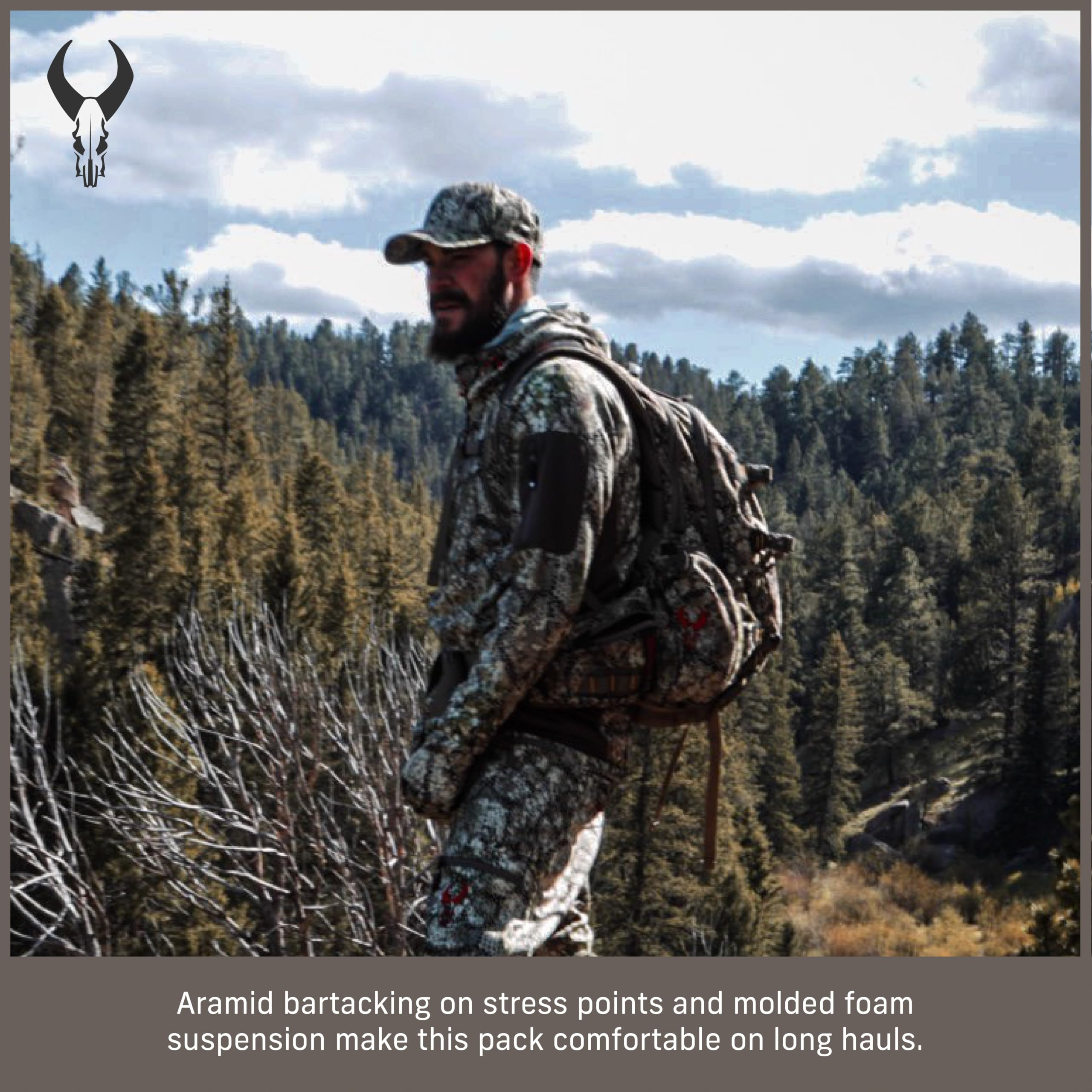 Badlands 2200 - Hunting Pack w/Built-In Meat Hauler, Mud, Medium