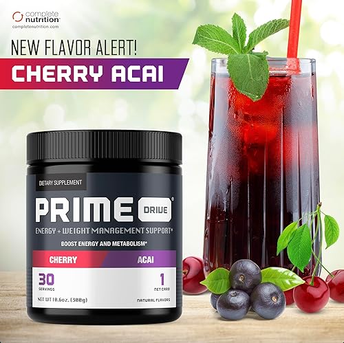 Miniatura 4 de Complete Nutrition Prime Drive Cherry Acai - Bebida energética en polvo