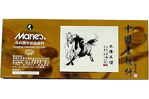 Marie's Artist Chinese Watercolor Paint Set: Vibrant Color Mixing