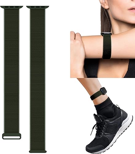 Correa de nailon compatible con Apple Watch Band para iWatch SE Ultra Series 8 7 6 5 4 3 2 1, correa de tobillo transpirable para 1.929 in 1.772 in disponible en Yaxa Peru