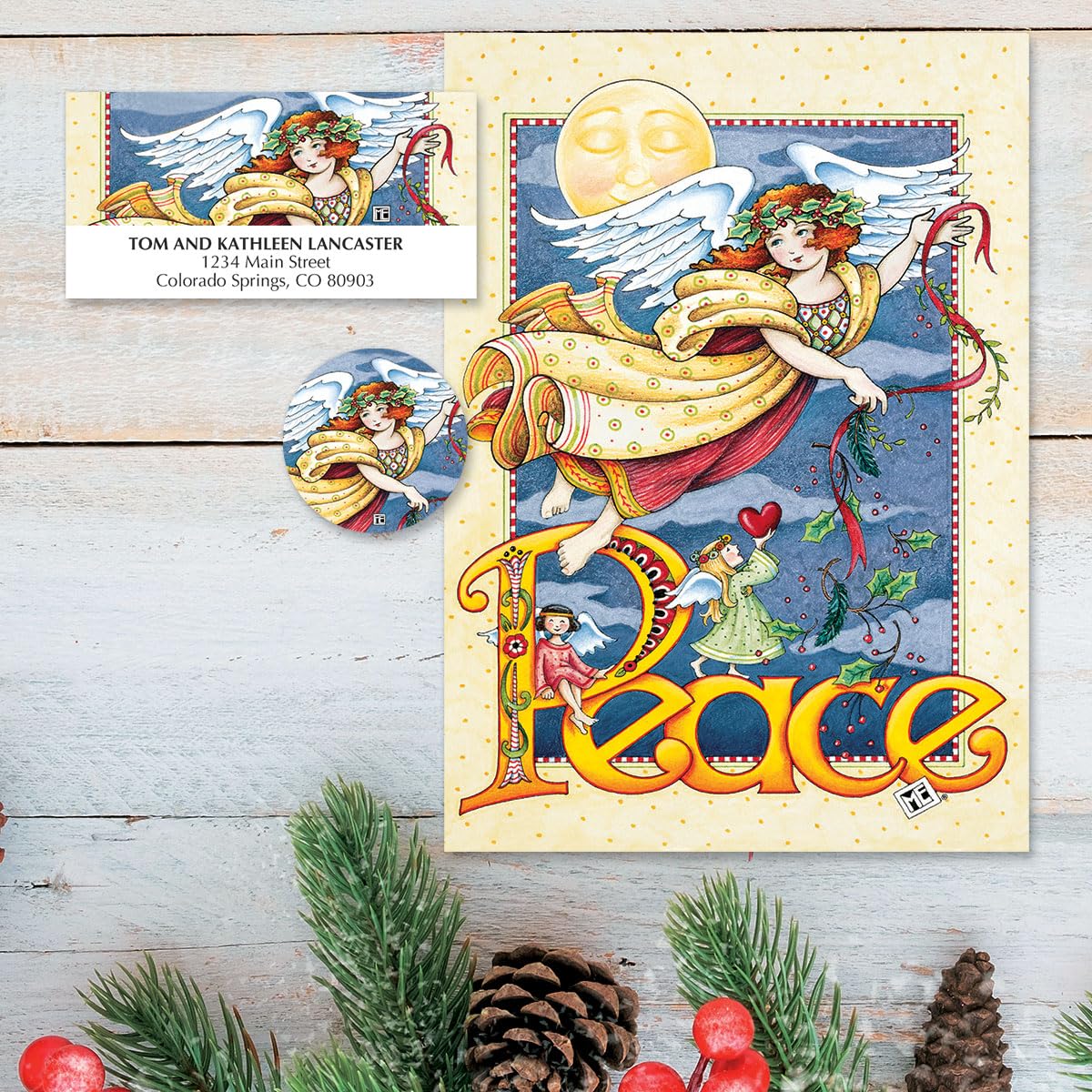 Amazon.com: Current Three Angels Peace Religious Christmas Cards