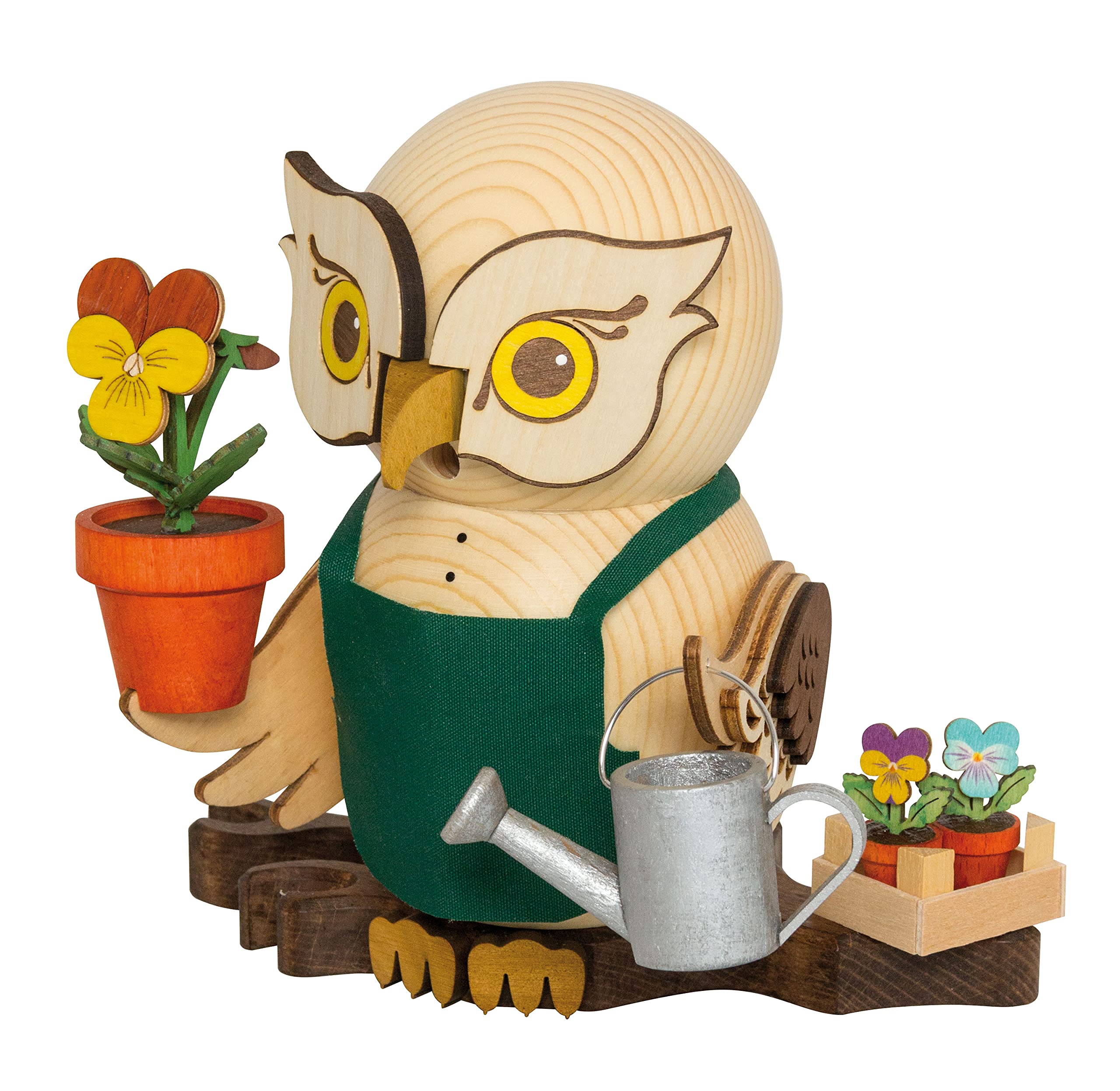 Kuhnert Drechslerei - Statuetta di fumo, in legno massiccio, ca. 15 cm, made in Germany