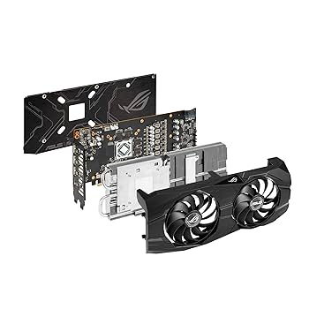 グラフィックボード・グラボ・ビデオカード ASUS Radeon RX 5500 XT 8GB OC ASUS ROG Strix Radeon RX 5500 XT O8G Gaming Grafikkarte