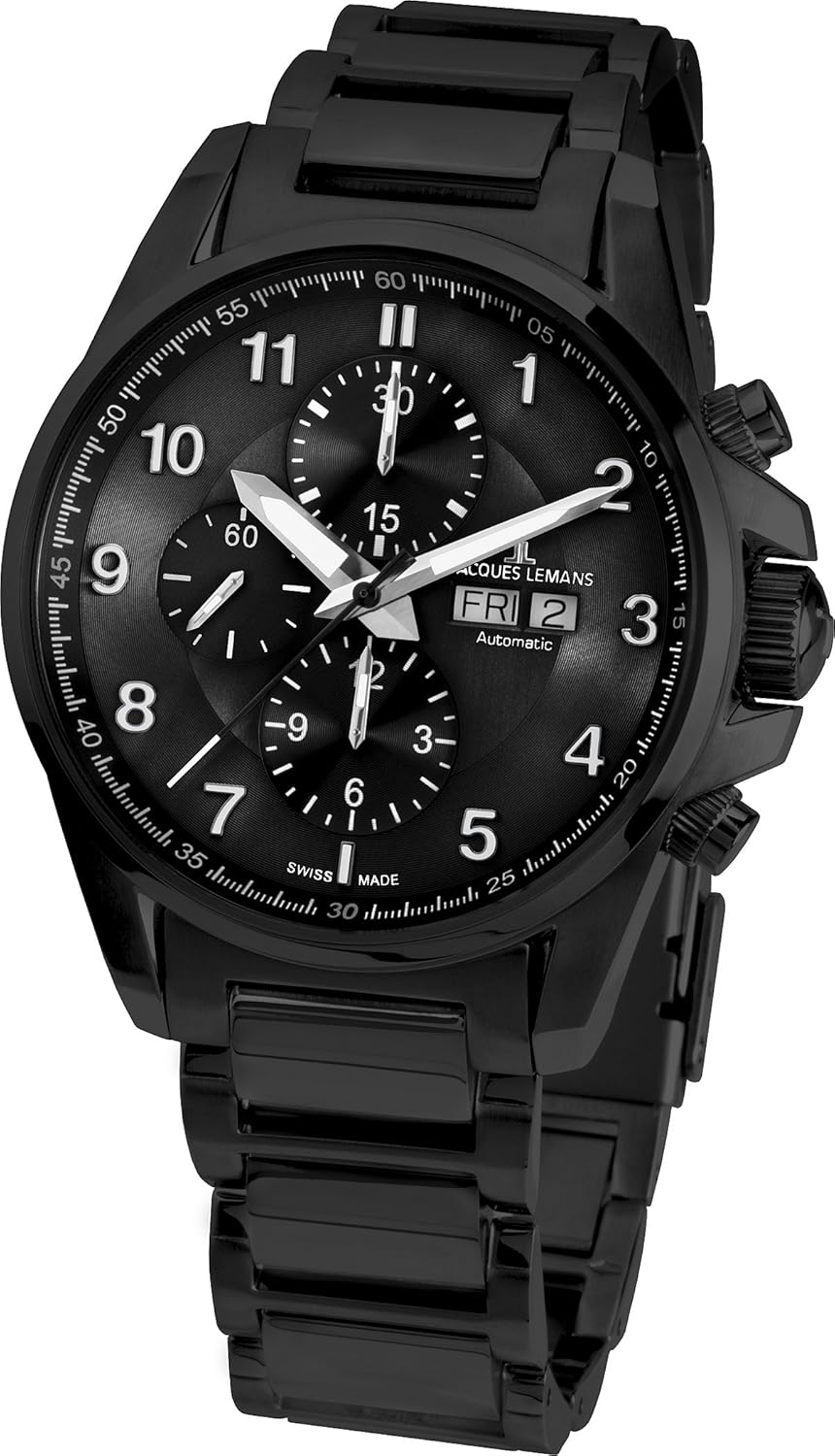 Jacques Lemans Men's 1-1750G Liverpool Automatic Analog Display