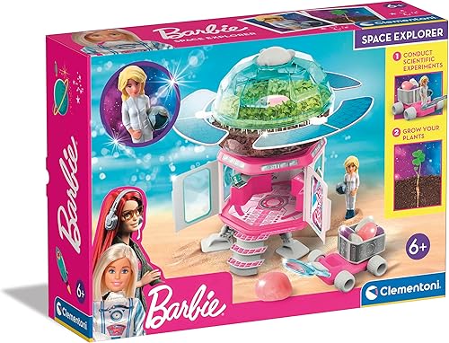 Miniatura 1 de Clementoni 19302 Barbie Space Explorer-Science Kit para niños, juguete de tronco, regalo para niñas de 6 años, multicolor, 11,2 x 42,5 x 31,1