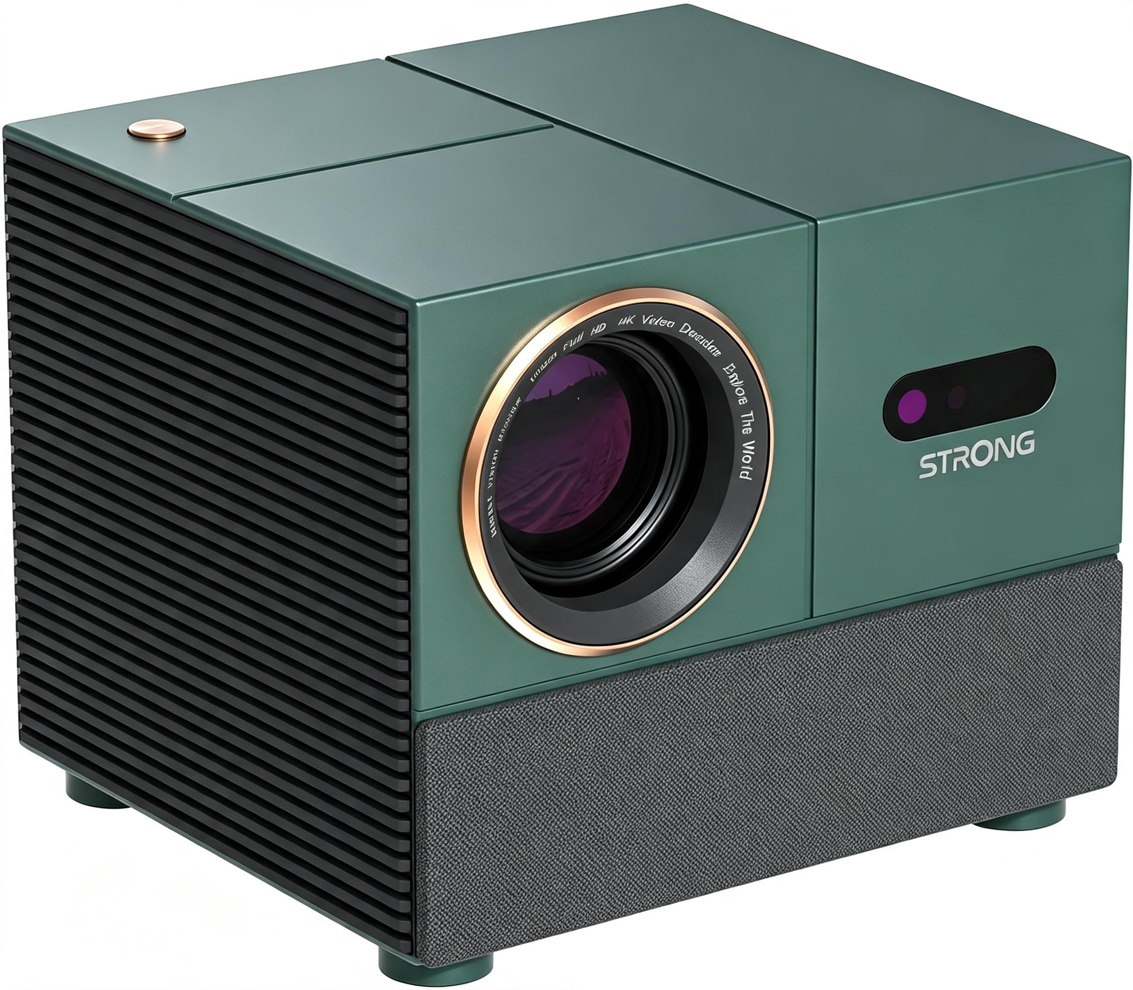 Strong MIRA1 Videoprojecteur 4K Google TV, Auto Focus/Keystone | Wi-FI Bluetooth, Natif 1080P, Mini Projecteur Video Portable Extérieur pour iOS/Android/Cinéma Maison - Vert